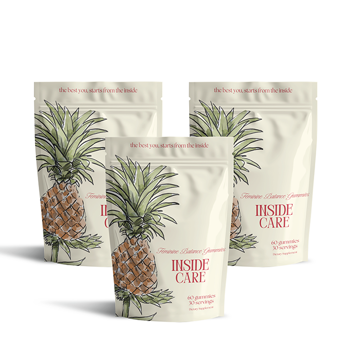 Inside Care Feminine Balance Gummies 60 count - Tropical Pineapple