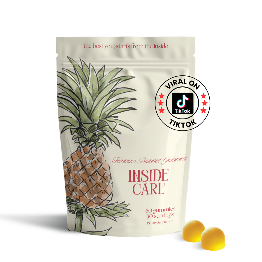 Inside Care Feminine Balance Gummies 60 count - Tropical Pineapple